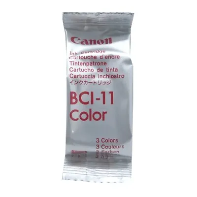 Original Canon Ink Cartridge BCI-11 Coloured For Bjc 50 55 70 80 85 Blister Pack • £8.65
