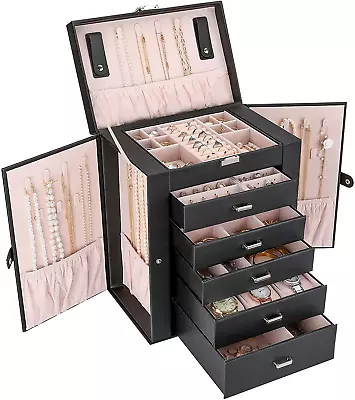 ProCase Large Jewelry Organizer Box For Women Girls 6 Layers Storage Display • $98.22