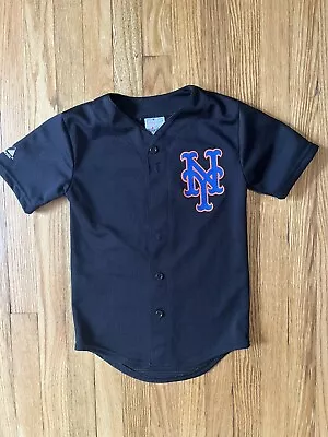 Vintage VTG Mike Piazza #31 New York Mets Majestic Jersey (Youth Small) Black • $30