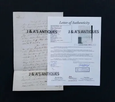 1792 Authenticated AMBROSE SPENCER Autographed Letter About FOUNDING FATHERS  • $299.95