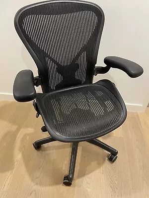 Herman Miller Aeron Size B Posture Fit Chair With Armrests • $1299