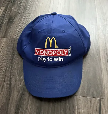 2012 McDonalds Monopoly Hat Snapback Cap Blue Play To Win • $15