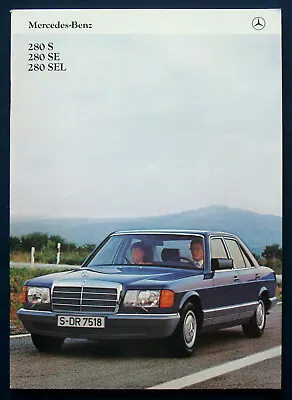 1981 Mercedes 280S 280 SE 280 SEL (D) Brochure Brochure Brochure • $10.70