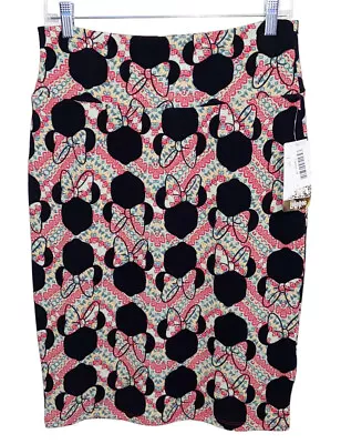 LuLaRoe Disney Skirt Womens Medium Pull-On Stretchy Cassie Minnie Mouse New • $12.90