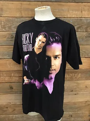 Vintage Ricky Martin 1999 Tour UNISEX Black T-shirt XL  Livin LA Vida Loca  • $39.99