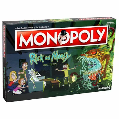 £34.99 • Buy Monopoly Rick & Morty Edition | Fun Classic Board Game