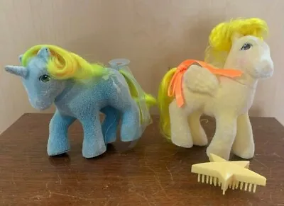 Vintage My Little Pony So Soft Ribbon Lofty Blue Yellow Hot Air Balloon Ponies • $44.25