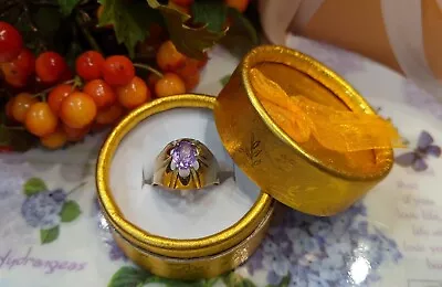 Soviet Russian Ring Silver 875 Alexandrite Size 9 • $68.40