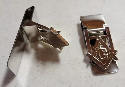 Money Clip Snap Close & Open Masonic Mason Small But Mighty MC101 • $10