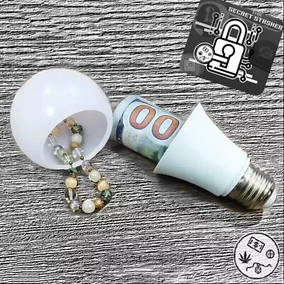 Light Bulb Secret Hiding Stash Spot Diversion Safe Stash Can Hidden Valuables! • $10.99