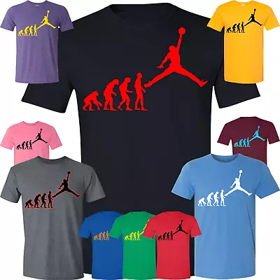 Michael Jordan Logo T-Shirt Evolution Of Man Men's Tee Bulls NBA Air Jordan New • $19.95