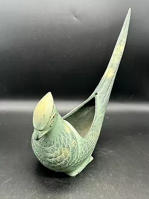 Vintage Mid-Century Japanese Koro Bird Incense Burner Cast Iron Pheasant • $45