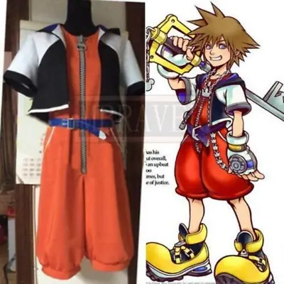 £54 • Buy NEW Kingdom Hearts 1 Sora Cosplay Costume Adult Halloween