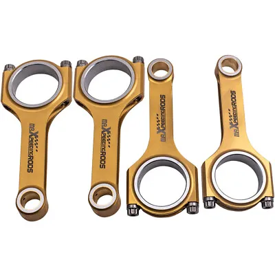 4pcs Titanizing Connecting Rods +ARP Bolts Kit For Mazda MX-5 Miata B6 BP Engine • $412.45