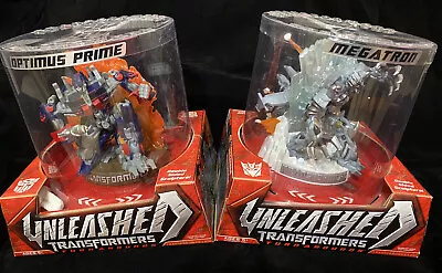 Transformers Movie Unleashed Turnaround Statue Optimus Prime Megatron Bundle • $59.99