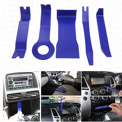 5In1 Car Interior Radio Stereo Player CD Repair Tool Kit Blue Nylon Off-Road SUV • $8.99