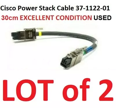 Cisco 37-1122-01  CAB-SPWR-30CM Catalyst 3750X 3850 30cm Stack Power Cable • $14.99