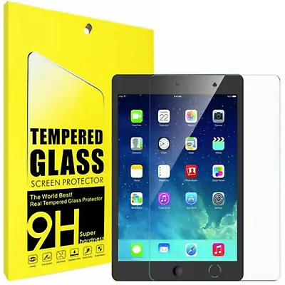 Genuine TEMPERED GLASS Screen Protector For Apple IPad 9.7  6th 5th Generation • £3.99