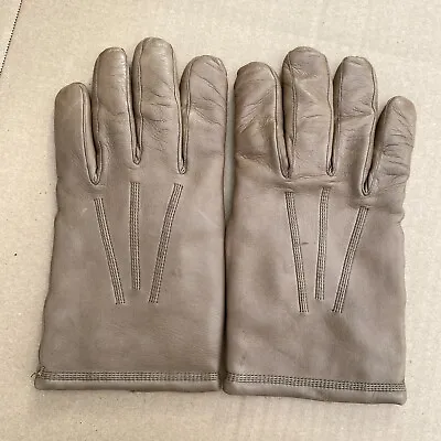 Christian Dior Monsieur Cashmere Lined Tan Leather Gloves Men's Size M • $49.99