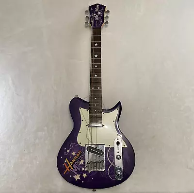 Purple Hannah Montana Secret Star Disney By Washburn 3/4 Electric Guitar TESTED! • $109.28