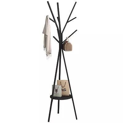Coat Rack Hat Stand Free Standing Display Hall Tree Metal Hat Hanger Garment ... • $74.26