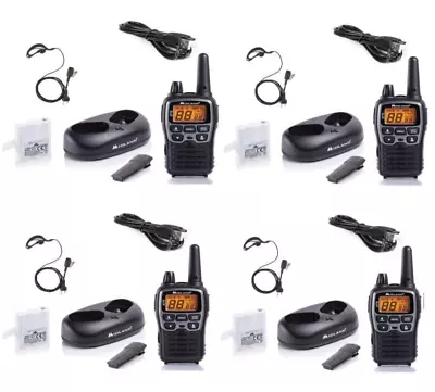 2 Pairs Of Walkie Talkie Midland Xt70 + Chargers + Headphones • $162.34