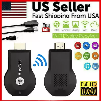 4K WiFi HDMI Anycast Miracast Airplay TV Wireless Display DLNA Dongle Adapter • $13.39