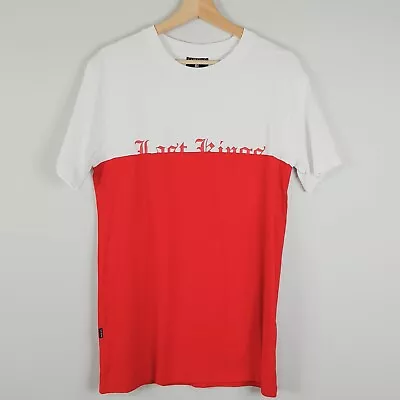 LAST KINGS Culture Kings Mens Size M Red/White Short Sleeve Tee T-shirt • £27.89