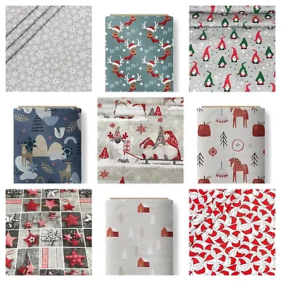 Christmas Fabric By Metre Or Fat Quarter  100% Cotton Fabric • £3.50