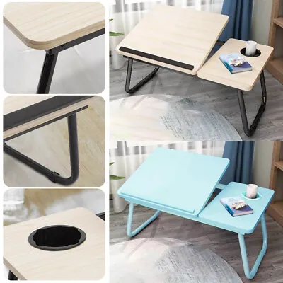£12.39 • Buy Portable Laptop Table Folding Desk Stand Bed Tray Sofa Computer Study Adjustable