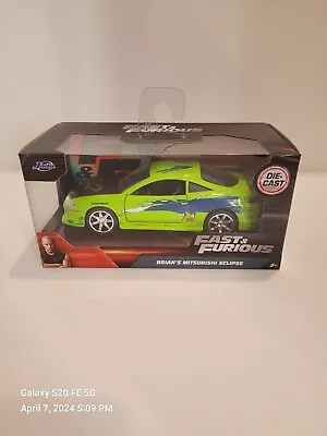 Jada Fast & Furious 1:32 Brian’s 1995 Mitsubishi Eclipse NEW VHTF • $15.99