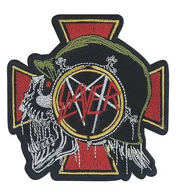 Slayer Heavy Metal Skull Embroidered Patch S049P • $8.99