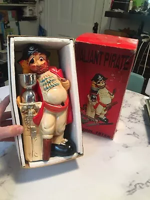 Vintage Barware Bar Cocktail Tools Valiant Pirate Caddy Tote Original Box • $50