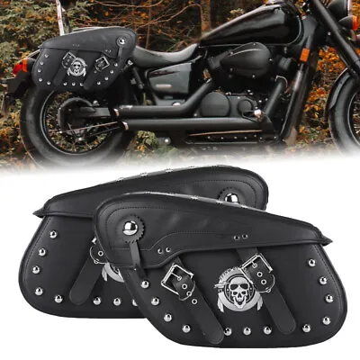 Black Saddlebags Side Bag For Suzuki Boulevard M109R C50T C90T M50 M90 S40 • $129.99