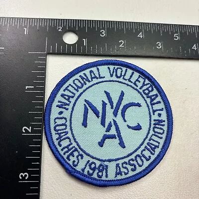 Vintage 1981 NVAC NATIONAL VOLLEYBALL COACHES ASSOCIATION Patch 95G3 • $11.01