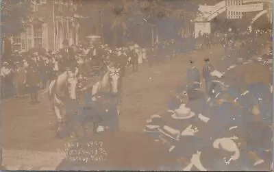 RPPC Postcard Millersburg PA 1807-1907 Parade Horses Photo By Noll • $43.37