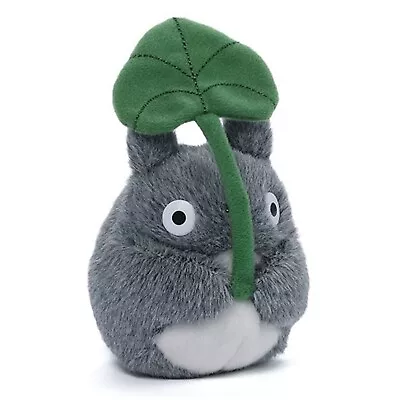 Bandai My Neighbor Totoro Totoro With Leaf Beanbag 4 Inch Plush Figure NEW • $24.99