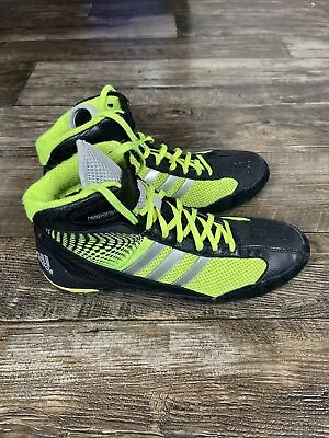 Adidas Response 3 Wrestling Shoes Size 10.5 Neon Green Athletic • $49.99