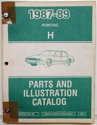 1987-1989 Pontiac Bonneville Parts And Illustration Catalog • $104.48