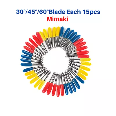 15Pcs Blades For Mimaki Vinyl Cutter Cutting Plotter  30° 45° 60° • $14.36