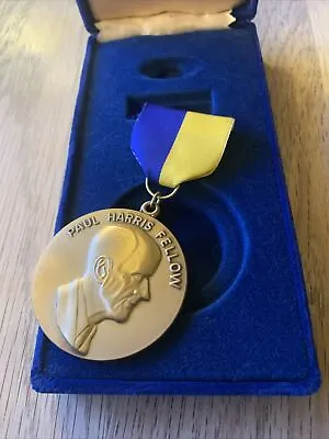 ❌MEDAL Paul Harris ROTARY INTERNATIONAL Fellow Award Medal Original Case • £24.95