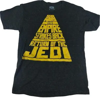Star Wars The Empire Strikes Back Return Of The Jedi Mens Black T-Shirt Size M • $14.39