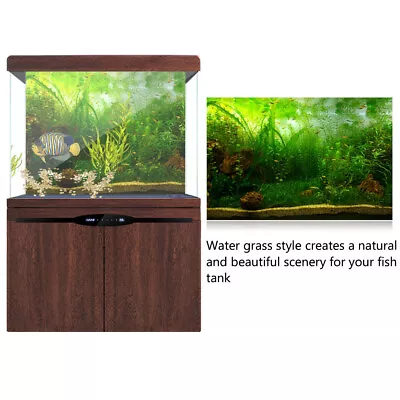 $14.07 • Buy Water Grass Style Aquarium Fish Tank Background Poster PVC Adhesive Decor Paper
