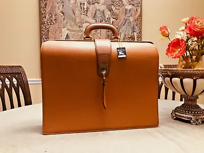 Authentic BURBERRYS Of LONDON  Leather Briefcase / Lawyer - Doctor Bag - ENGLAND • $870