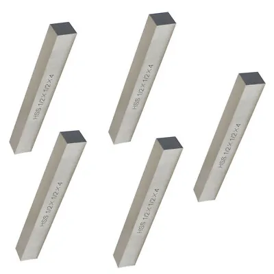 5 Pieces Lathe Tool Bit Steel Fly Cutter Milling HSS 1/2 X 1/2 X 4 Inch Square • $38.77