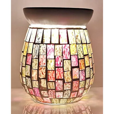 £14.99 • Buy Electric Mosaic Wax Melt Burner Lamp Scented Fragrance Aroma Warmer