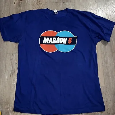 Maroon 5 2018 Red Pill Blues Tour T-Shirt Men’s Size Large Rock Band Made IN USA • $14.95