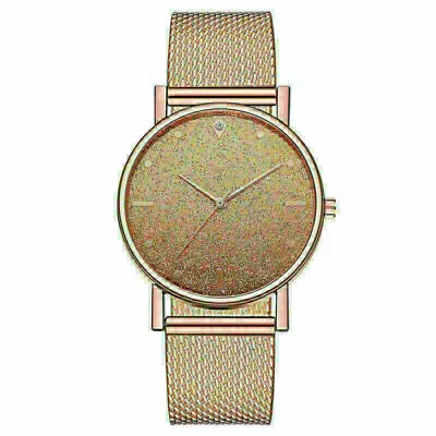 Women's Fashion Starry Sky Dial Quartz Watch Silicone Mesh Band Wristwatch • $11.32