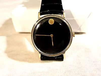 Movado 14K Solid Gold Cal. 246 Swiss Made Working! Vintage 34 Mm With Crown • $590