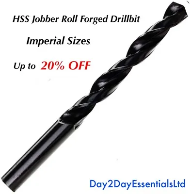 HSS Jobber Roll Forged Drill Bit - UP TO 20% OFF All Imperial Sizes Available - • £1.99